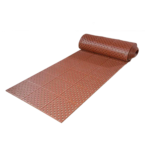 Axia RDM0232TH 384" W x 24" D x 0.38" Thick Red Rubber Floor Runner
