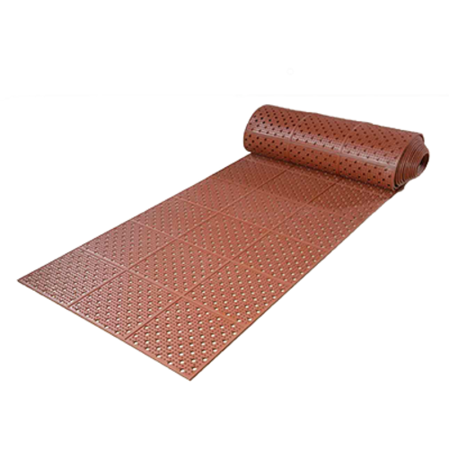Axia RDM0332TH 384" W x 36" D x 0.38" Thick Red Rubber Floor Runner