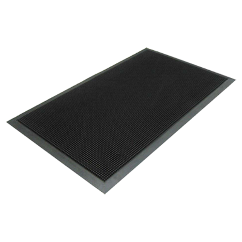 Axia FTM3660B 60" W x 36" D x 0.5" Thick Black Rubber Scraper Mat