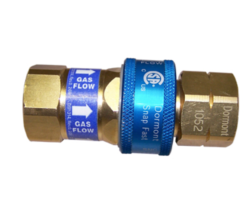 Dormont A75 3/4" ID Push-to-Connect Quick-Disconnect Coupling