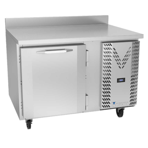 Victory VWR46HC 46.13" W 1 Door Stainless Steel Exterior Worktop Refrigerated Counter - 115 Volts