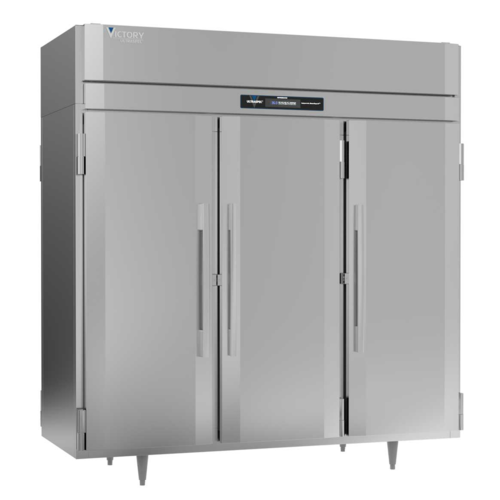 Victory RSA-3D-S1-PT-HC 77.75" W Top Mounted Stainless Steel Exterior Pass-Thru UltraSpec Series Refrigerator - 115 Volts