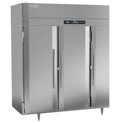 Victory RSA-3D-S1-HC 77.75" W Stainless Steel Exterior Solid Door UltraSpec Series Refrigerator - 115 Volts