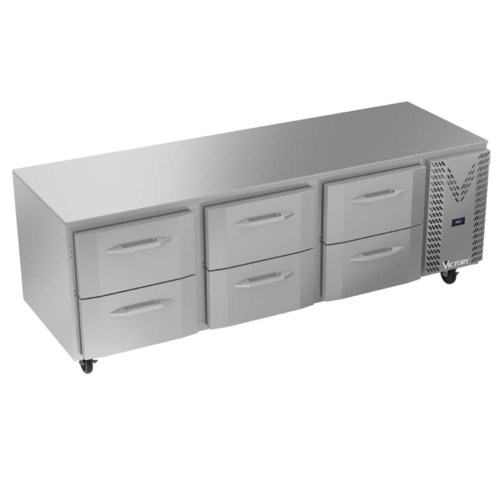 Victory VURD93HC-6 93" W Under Counter Refrigerator - 115 Volts