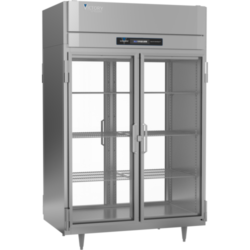 Victory RSA-2D-S1-PT-G-HC 52.13" W Top Mounted Stainless Steel Exterior Pass-Thru UltraSpec Series Refrigerator - 115 Volts