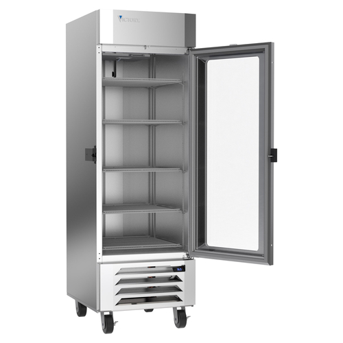 Victory LSR23HC-1-IQ 28.38" W Stainless Steel Exterior One-Section UltaSpec Series Merchandiser Refrigerator - 115 Volts