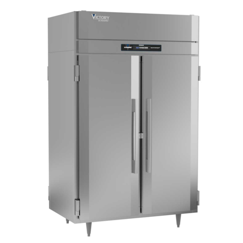 Victory RSA-2D-S1-PT-HC 52.13" W Top Mounted Stainless Steel Exterior Pass-Thru UltraSpec Series Refrigerator - 115 Volts