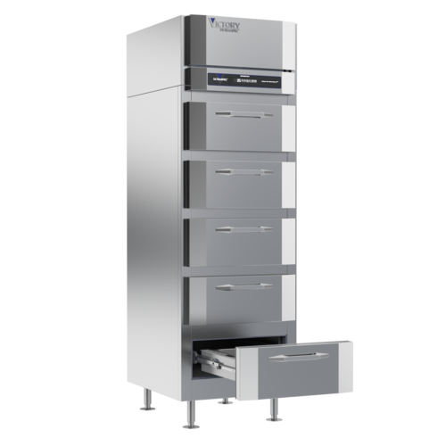 Victory RS-1D-S1-HC-FF 26.5" W Top Mounted Stainless Steel Exterior UltraSpec Series Fish File Refrigerator - 115 Volts