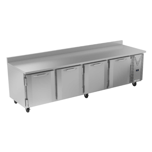 Victory VWR119HC 118.88" W 4 Doors Stainless Steel Exterior Worktop Refrigerated Counter - 115 Volts