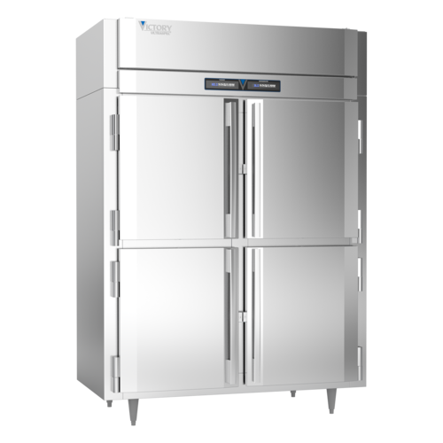 Victory HRS-2D-S1-EW-HD-HC Stainless Steel Exterior 2 Section UltraSpec Series Dual Temp Warmer & Refrigerator - 115 Volts