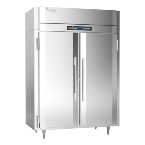 Victory HRS-2D-S1-EW-PT-HC Stainless Steel Exterior 2 Section UltraSpec Series Dual Temp Warmer & Refrigerator - 115 Volts