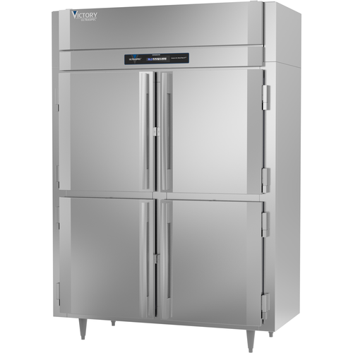 Victory RSA-2N-S1-HD-HC 58.38" W Stainless Steel Exterior Solid Door UltraSpec Series Refrigerator - 115 Volts