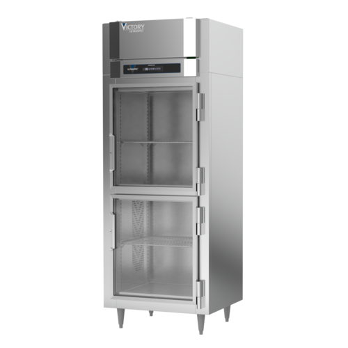 Victory RS-1N-S1-HG-HC 31.25" W Top Mounted All Stainless Steel Exterior Reach-In UltraSpec Series Refrigerator - 115 Volts