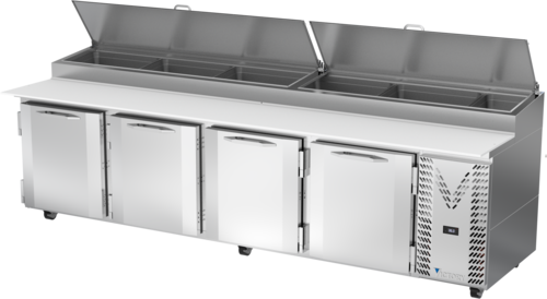 Victory VPP67HC 67.13" W 4 Doors Pizza Prep Table - 115 Volts