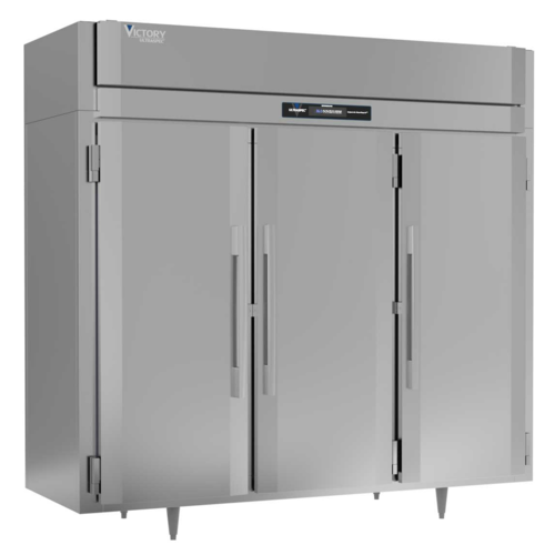 Victory RSA-3D-S1-EW-PT-HC 85.5" W Top Mounted Stainless Steel Exterior Pass-Thru UltraSpec Series Refrigerator - 115 Volts