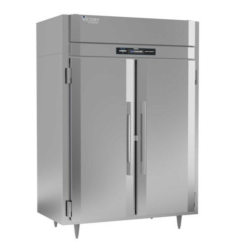 Victory RS-2D-S1-EW-PT-HC 58.38" W Top Mounted Stainless Steel Exterior Pass-Thru UltraSpec Series Refrigerator - 115 Volts
