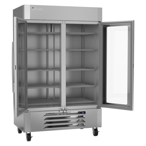 Victory LSF49HC-1-IQ 46.1 Cu. Ft. Reach In Two Section UltaSpec Series Merchandiser Freezer - 115 Volts 1-Ph