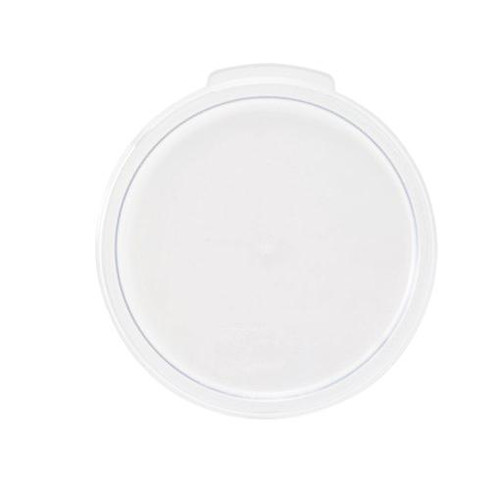 Omcan USA 80188 Clear Polycarbonate Round Food Storage Container Lid for 1 Qt. Container