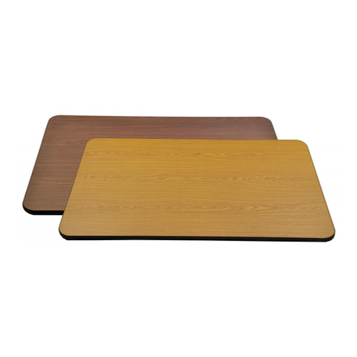 Omcan USA 43159 1" Thick Square Oak and Walnut Laminate Reversible Table Top