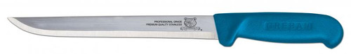 Omcan USA 11843 8" Blue Handle Straight Fillet Knife - 60/Case