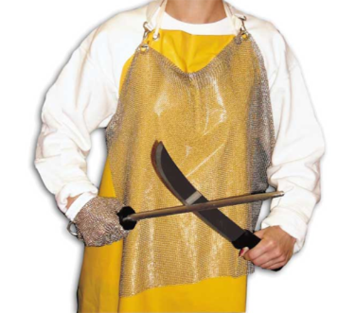 Omcan USA 13533 20" L Stainless Steel Mesh Apron