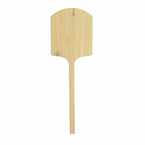 Omcan USA 80606 14" x 16" Blade Rectangular Pizza Peel with 42" L and Wooden Handle