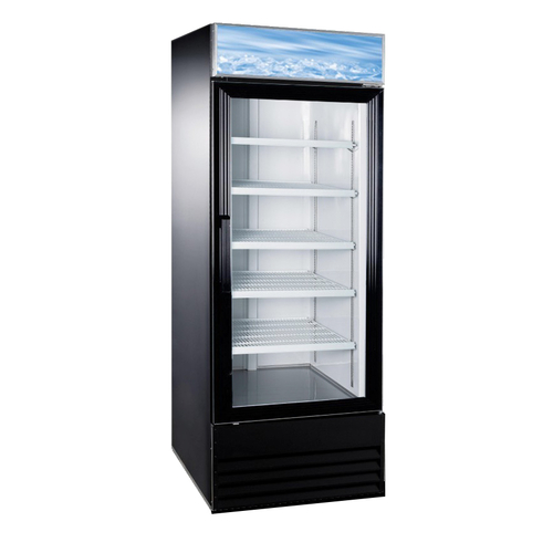 Omcan USA 50037 28.3" W Black Exterior 1 Section Refrigerator - 110 Volts