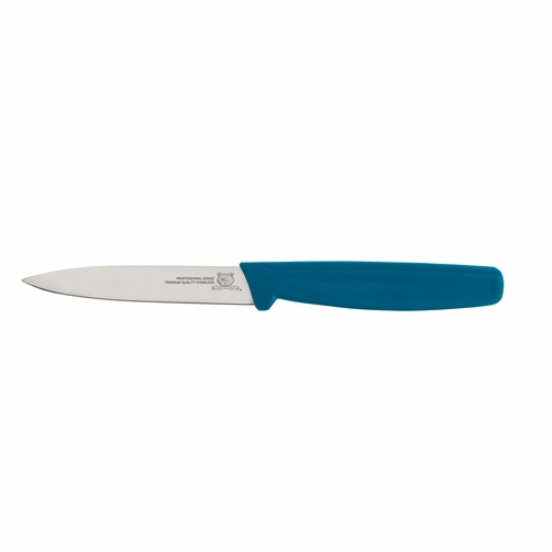 Omcan USA 11535 3.25" Stainless Steel Polypropylene Blue Handle Paring Knife