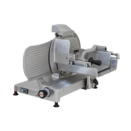 Omcan USA 39631 14" Dia. Anodized Aluminum Carbon Steel Blade Manual Meat Slicer - 110 Volts 1-Ph