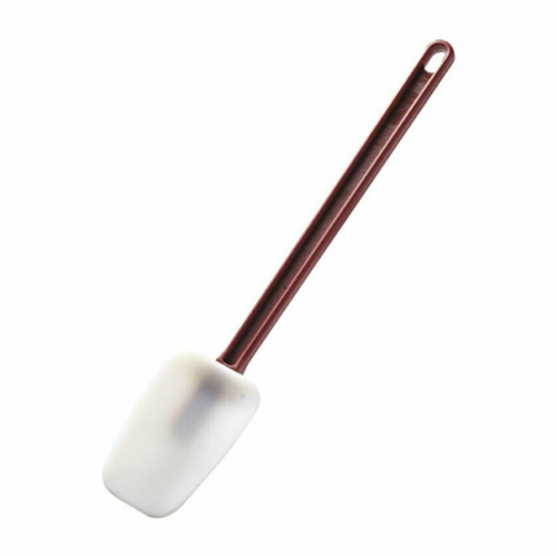 Omcan USA 80063 16" L White Silicone with Red Handle Spoonula