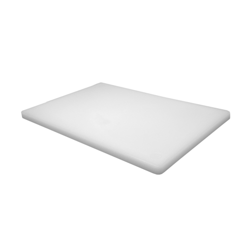 Omcan USA 41417 0.5" Thick Polyethylene White Cutting Board