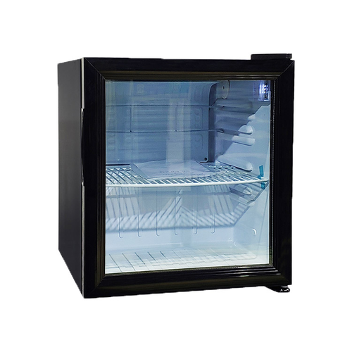 Omcan USA 44496 52 L. 1 Glass Door Reach In Refrigerated Display - 110 Volts