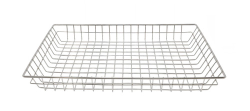 Omcan USA 80395 2" H Nickel Plated Steel Wire Donut Basket