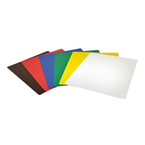 Omcan USA 41194 0.63" Thick Assorted Flexible Cutting Board Set (6 Pieces per Set)
