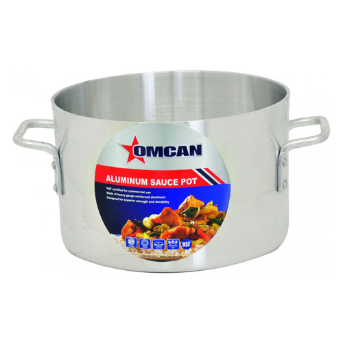 Omcan USA 43430 36 Quart Aluminum Dual Riveted Handles Sauce Pot