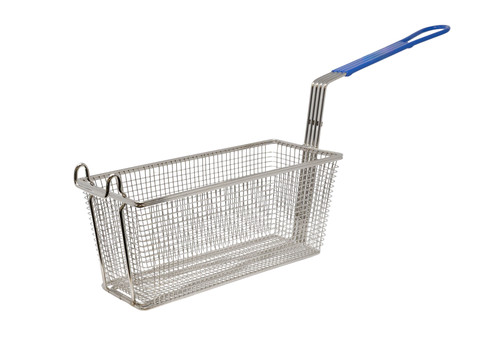 Omcan USA 11366 13.25" D x 5.88" W x 50.63" H Nickel Plated Iron Fryer Basket