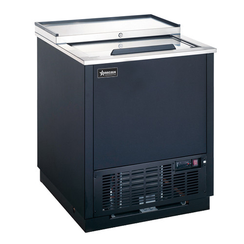 Omcan USA 50073 26.4" W Black Stainless Steel Glass Froster and Plate Chiller - 115 Volts 0.2 HP