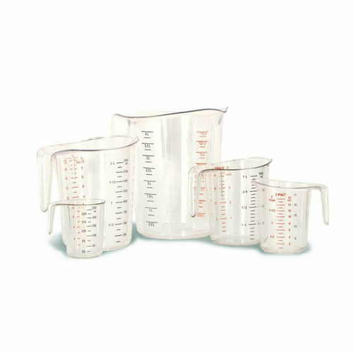 Omcan USA 80575 Clear Polycarbonate Measuring Cup Set