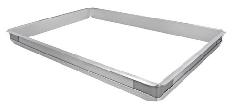 Omcan USA 80252 18" W x 26" D x 2" H Aluminum Sheet Pan Extender for Full Size