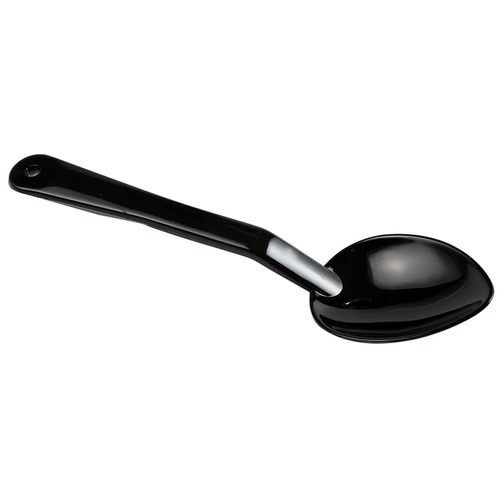 Omcan USA 80292 13" L Black Polycarbonate Solid Serving Spoon