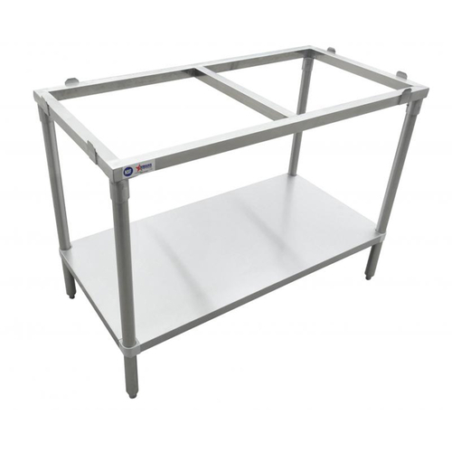 Omcan USA 41274 36"W x 30"D x 36"H Stainless Steel Frame Undershelf Polytop Table Frame