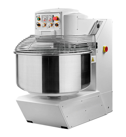 Omcan USA 44269 132 Lbs. Stainless Steel 2 Speed Spiral Dough Mixer - 208 Volts