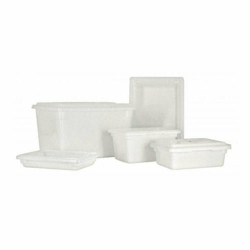 Omcan USA 85132 18" W x 15" H x 26" D White Polypropylene Rectangular Food Storage Container