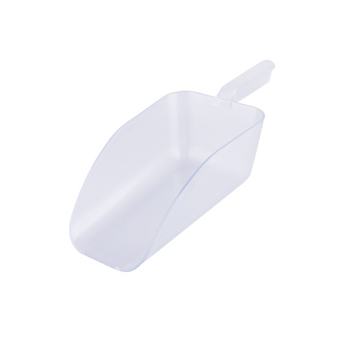 Omcan USA 80324 64 Oz. Clear Plastic Flat Bottom Utility Scoop