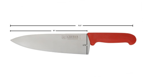 Omcan USA 23880 10" Red Polypropylene Handle