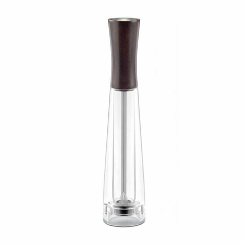 Omcan USA 43674 10" Tall Dark Italian Beech Wood Acrylic Resin Base TRE SPADE Tosca Series Pepper Mill