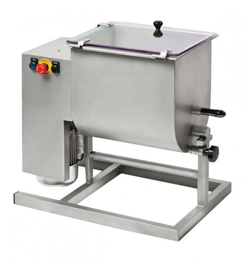 Omcan USA 37459 29.763 Liter Stainless Steel Electric Meat Mixer - 220 Volts 3-Ph