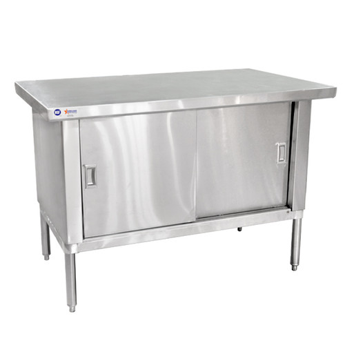 Omcan USA 24402 72" W x 30" D x 34" H 304 Stainless Steel 18 Gauge Work Table