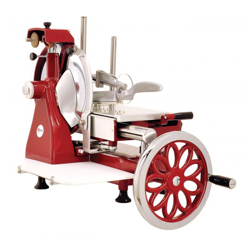 Omcan USA 26074 14" Dia. Stainless Steel and Aluminum Carbon Steel Blade Manual Volano Meat Slicer