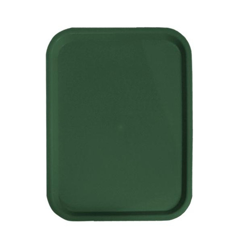 Omcan USA 80095 12" x 16" Green Polypropylene Rectangular Fast Food Tray